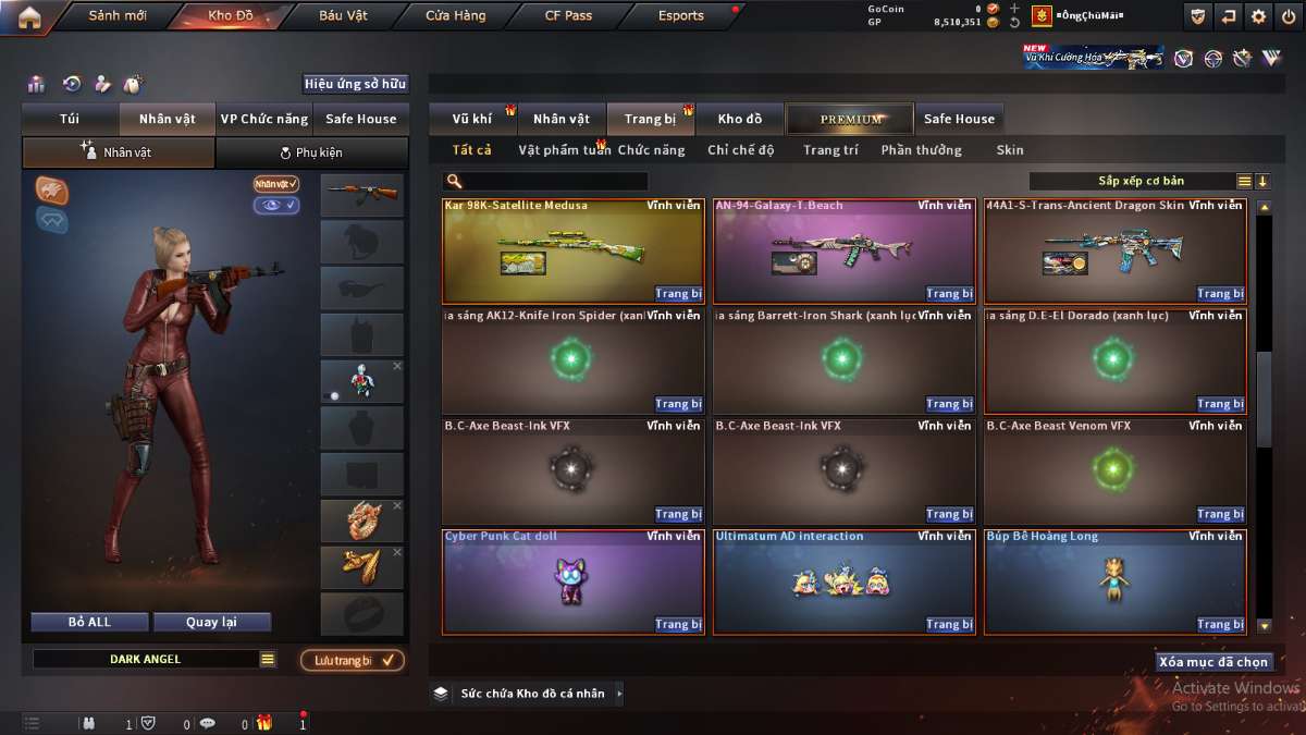 shop acc cf uy tin gia re